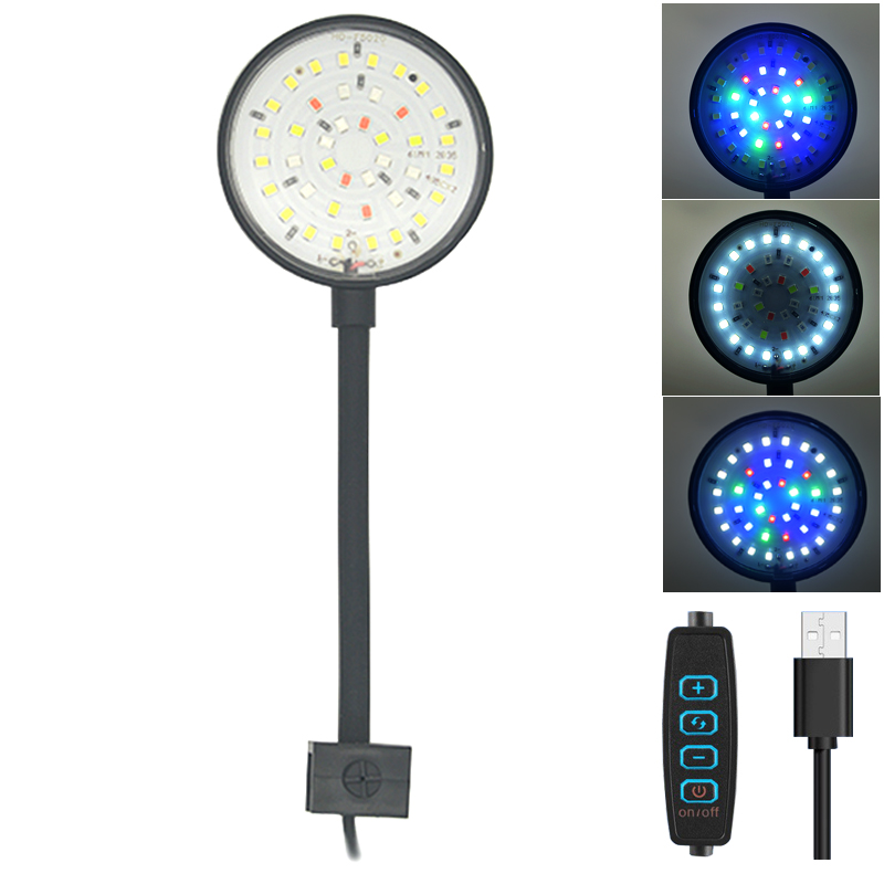 Aquarium Plant Grow Light - Lámpara LED USB para acuario, decoración