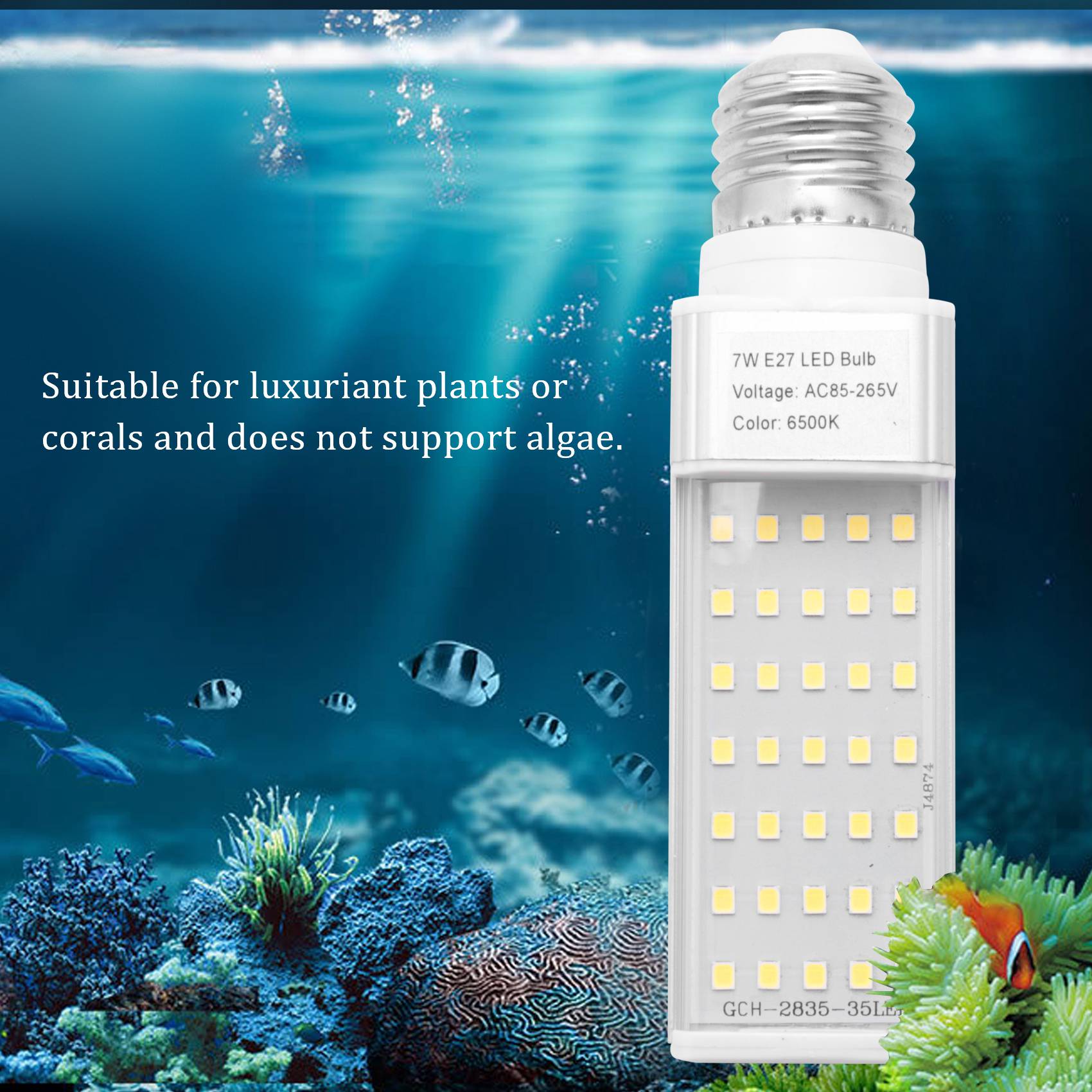 Lámpara LED A56P-Fishpod Blanc - Aquarium Plant Growing reseña y precio