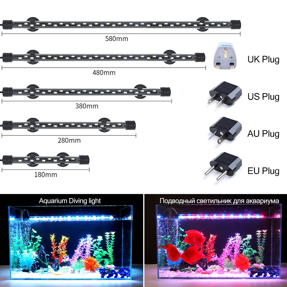 Luz LED para acuario de 90-260 - Aquarium Plant Grow Light reseña y precio