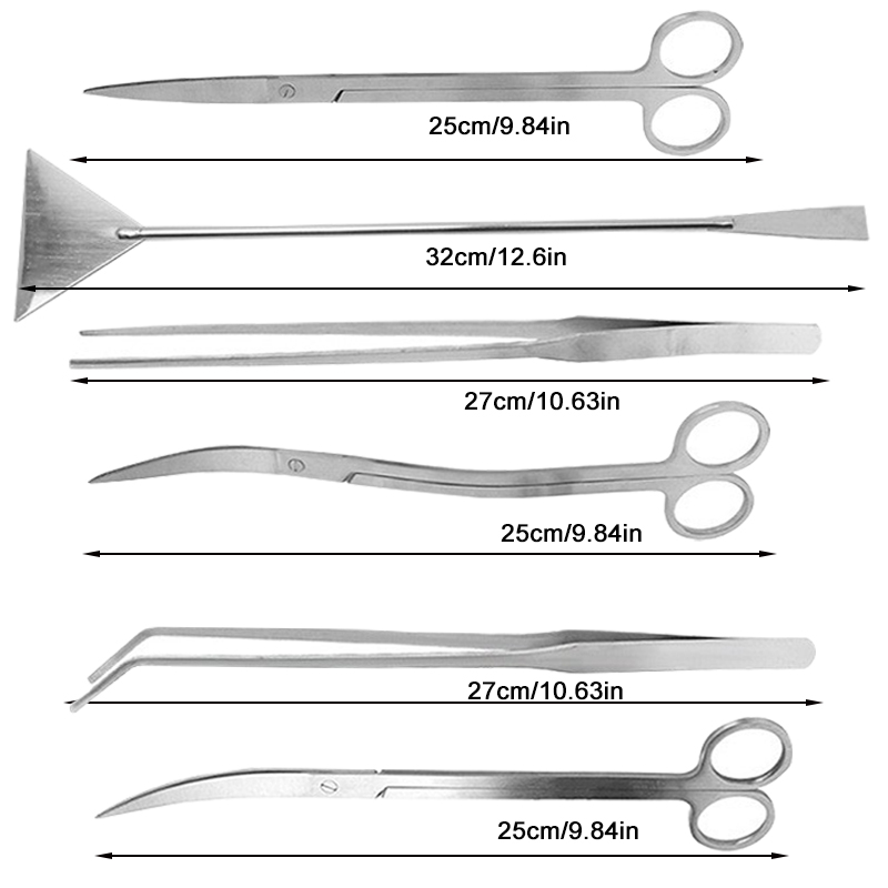 Tijeras para Acuario, Pinzas,  - Planted Aquarium Maintenance Kit reseña y precio