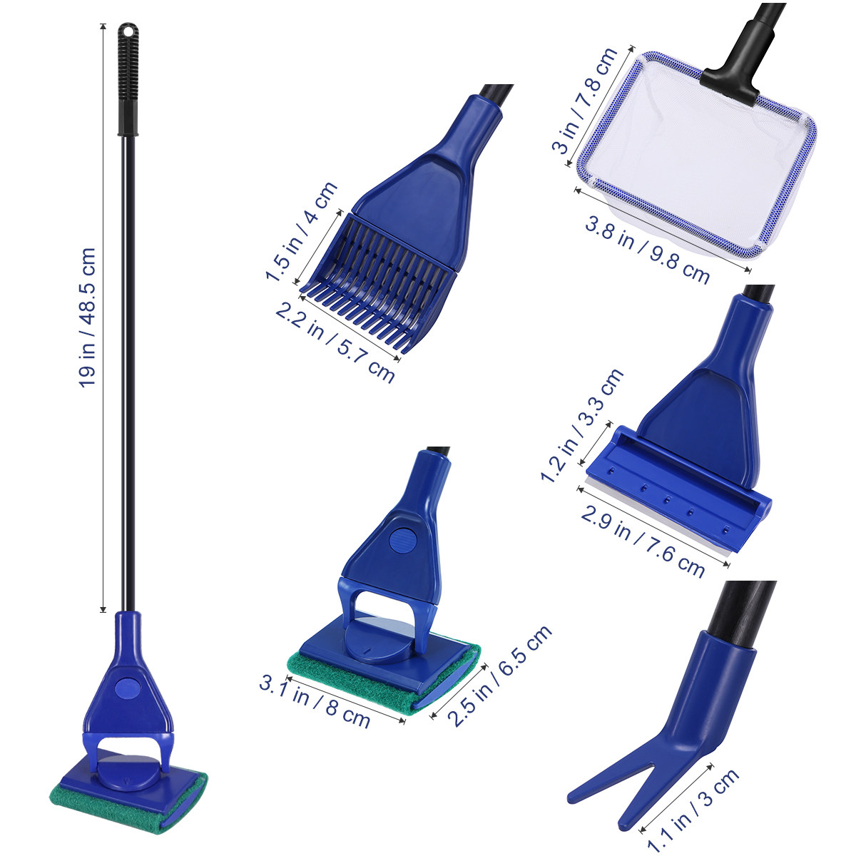 Kit de limpieza para acuarios, - Planted Aquarium Tool Kit reseña y precio